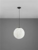 Lampa wisząca tkaninowa okrągła boho rystykalna minimalistyczna industrialna Luces Exclusivas